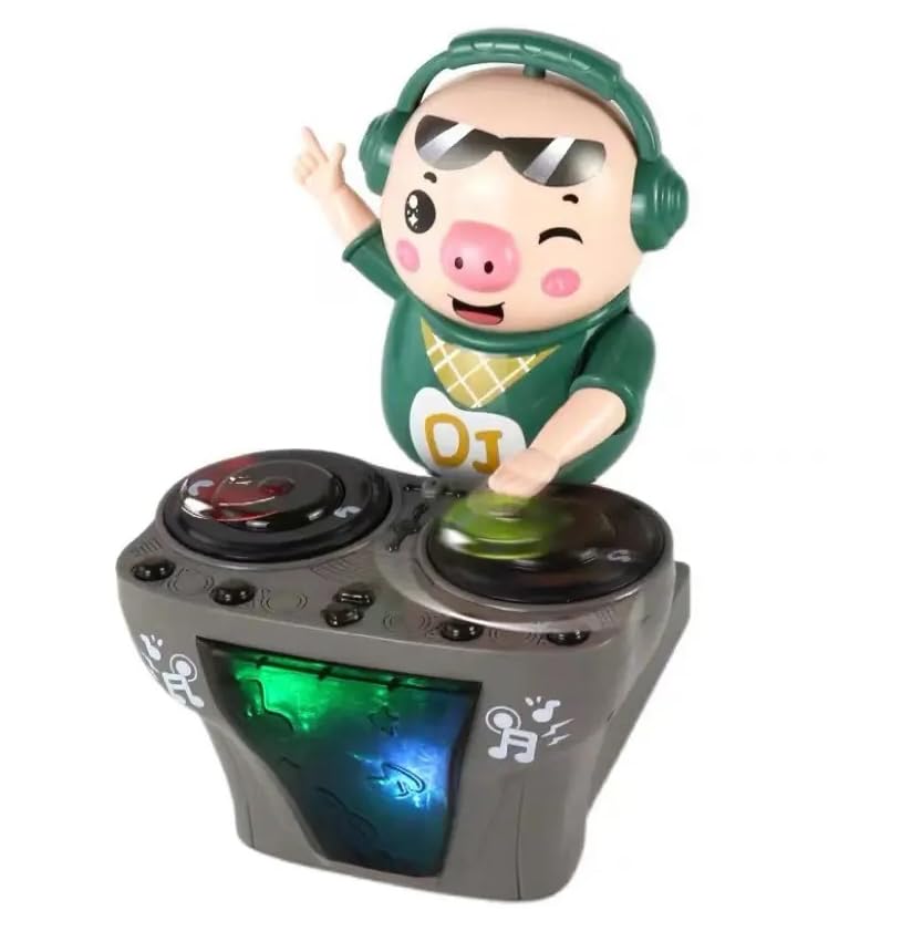 DJ Robot Car Vehicle Toy with Light, Music, and Bump & go Action for Kids|Boys|Girls (Color-Multi),+3years.