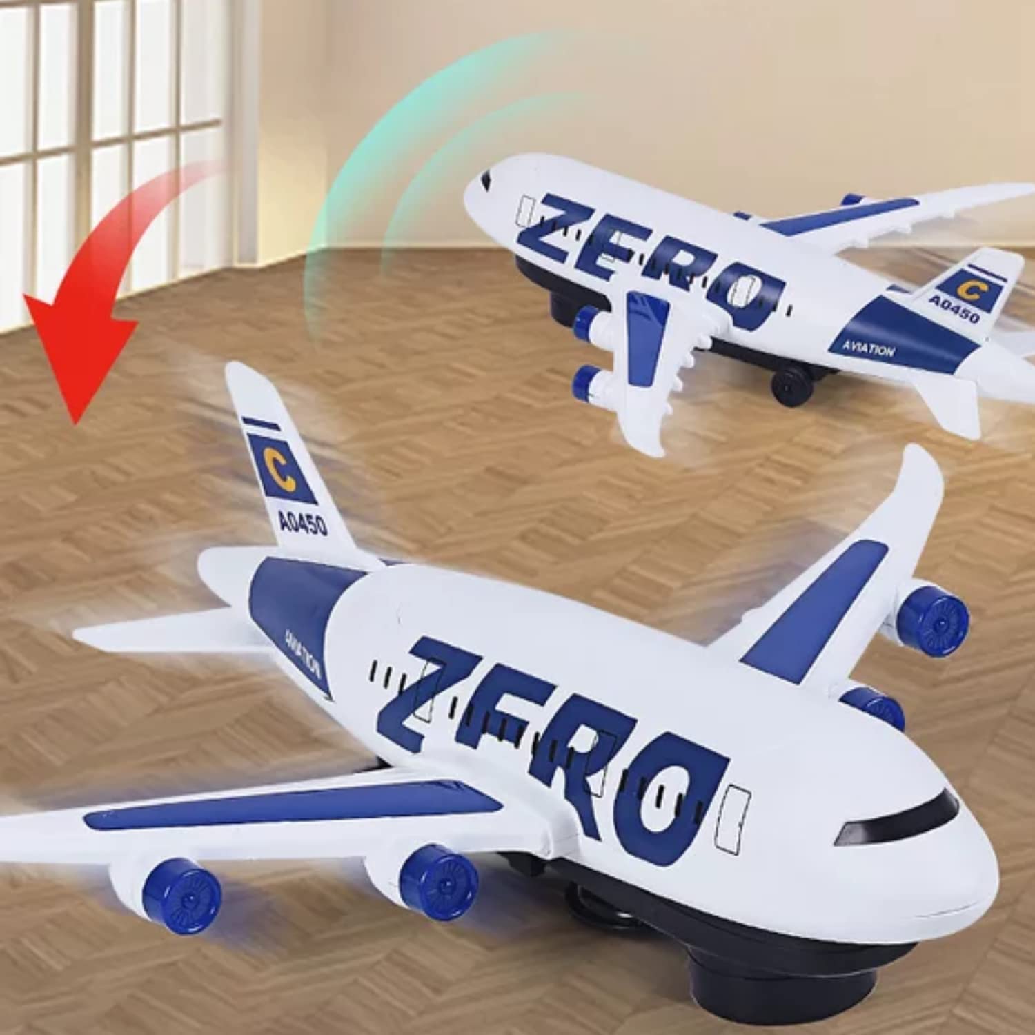 Zero Aircraft Airplane Airbus With Light & Sound For Boys & Girls Kids