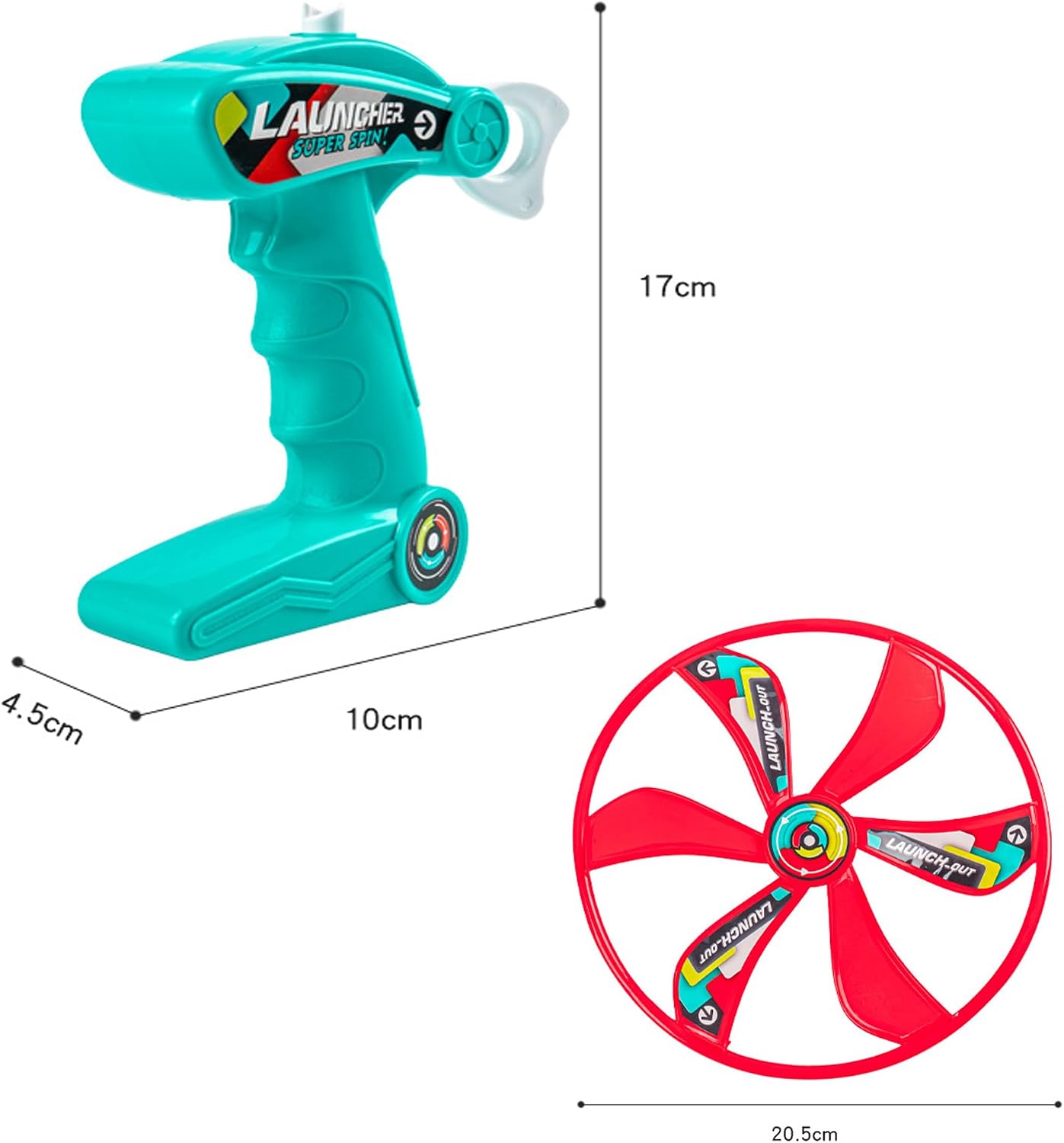 Propeller Game with 1 Handle and 2 Propellers 20.5 cm Diameter
