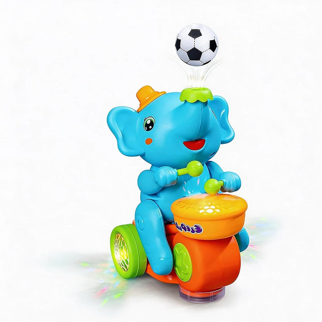 Kids Elephant Drummer Toy with Levitating Ball & Lights | Fun & Educational Toy for Kids Boys & Girls