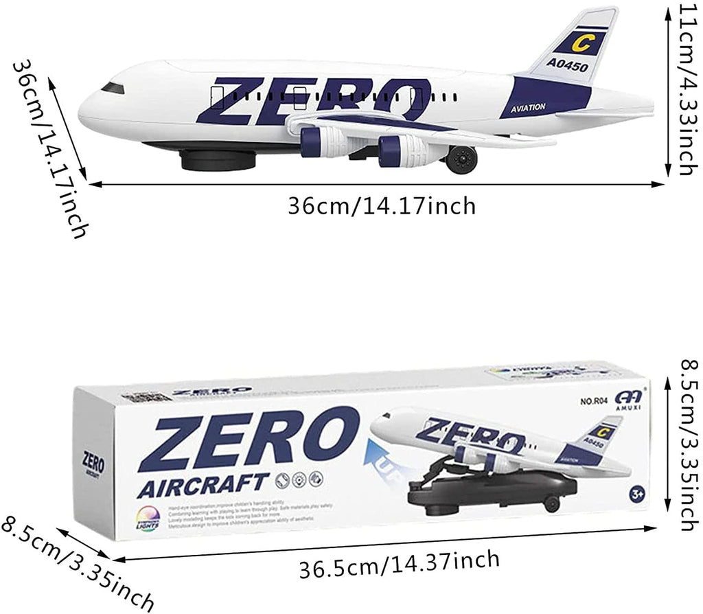 Zero Aircraft Airplane Airbus With Light & Sound For Boys & Girls Kids