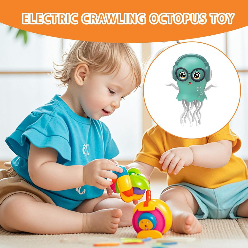 Musical Toys Interactive Electric Octopus Musical Toys | Interactive Rechargeable Educational Games Prank Stuff, Funny Games for Kids Birthday Party Favors
