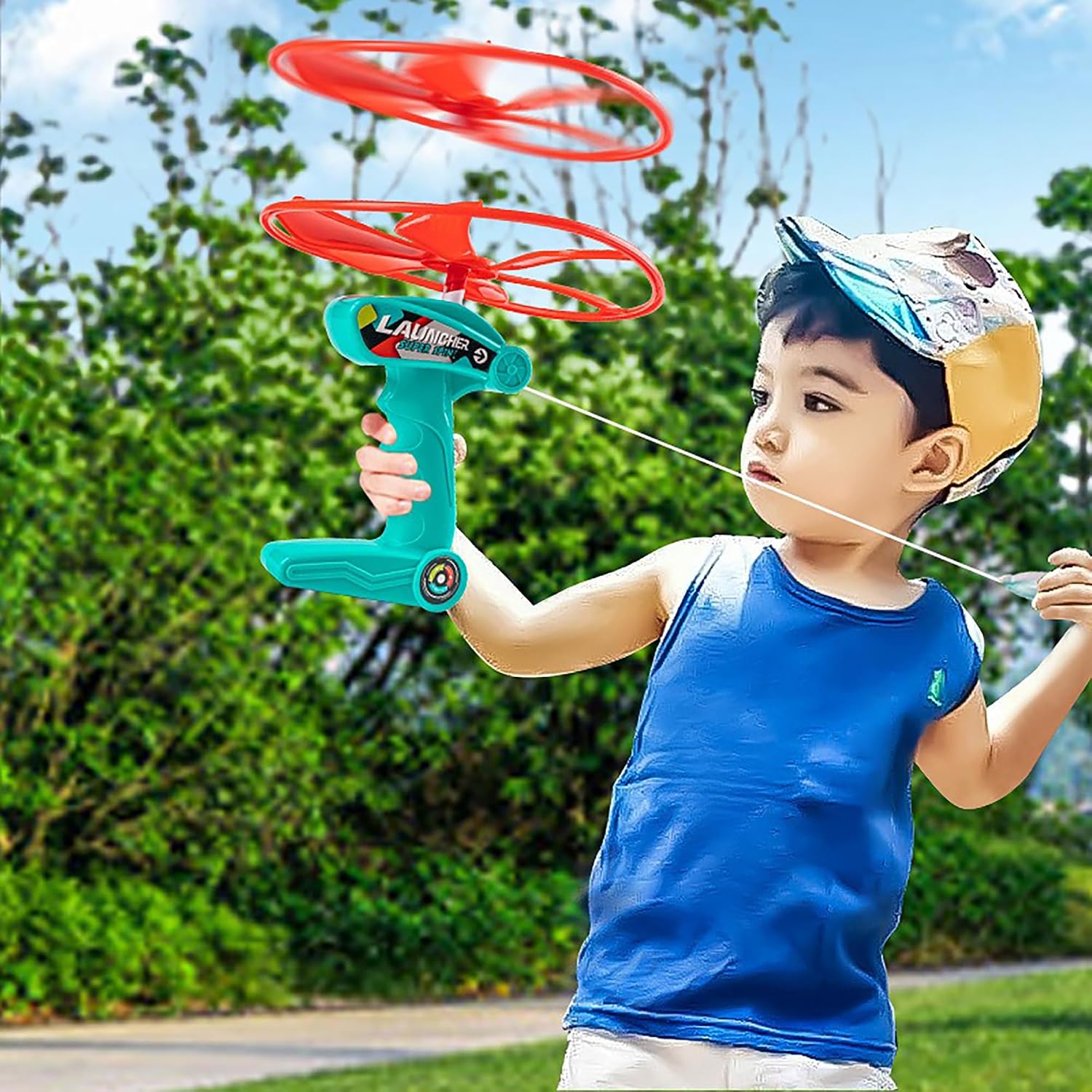 Propeller Game with 1 Handle and 2 Propellers 20.5 cm Diameter