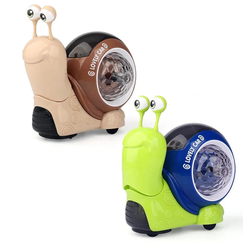Electric Crawling Snail Toy - Cute with Music & Colorful Lights