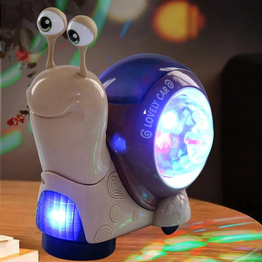 Electric Crawling Snail Toy - Cute with Music & Colorful Lights