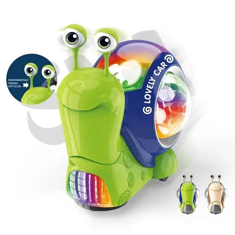 Electric Crawling Snail Toy - Cute with Music & Colorful Lights
