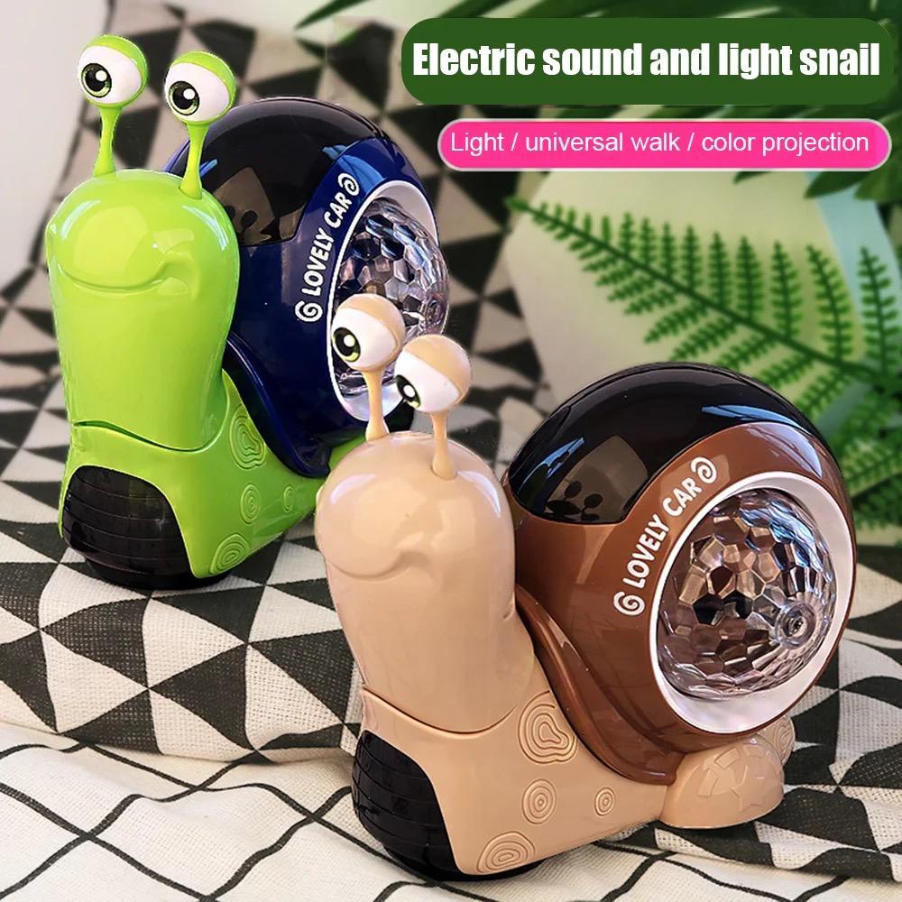 Electric Crawling Snail Toy - Cute with Music & Colorful Lights