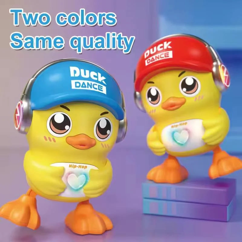 Electric Dancing Hip Hop Duck Toy for Kids, Interactive Musical Duck with Flashing Light & Music, Battery Operated Toddler Entertainment Toy Gift
