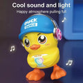 Electric Dancing Hip Hop Duck Toy for Kids, Interactive Musical Duck with Flashing Light & Music, Battery Operated Toddler Entertainment Toy Gift