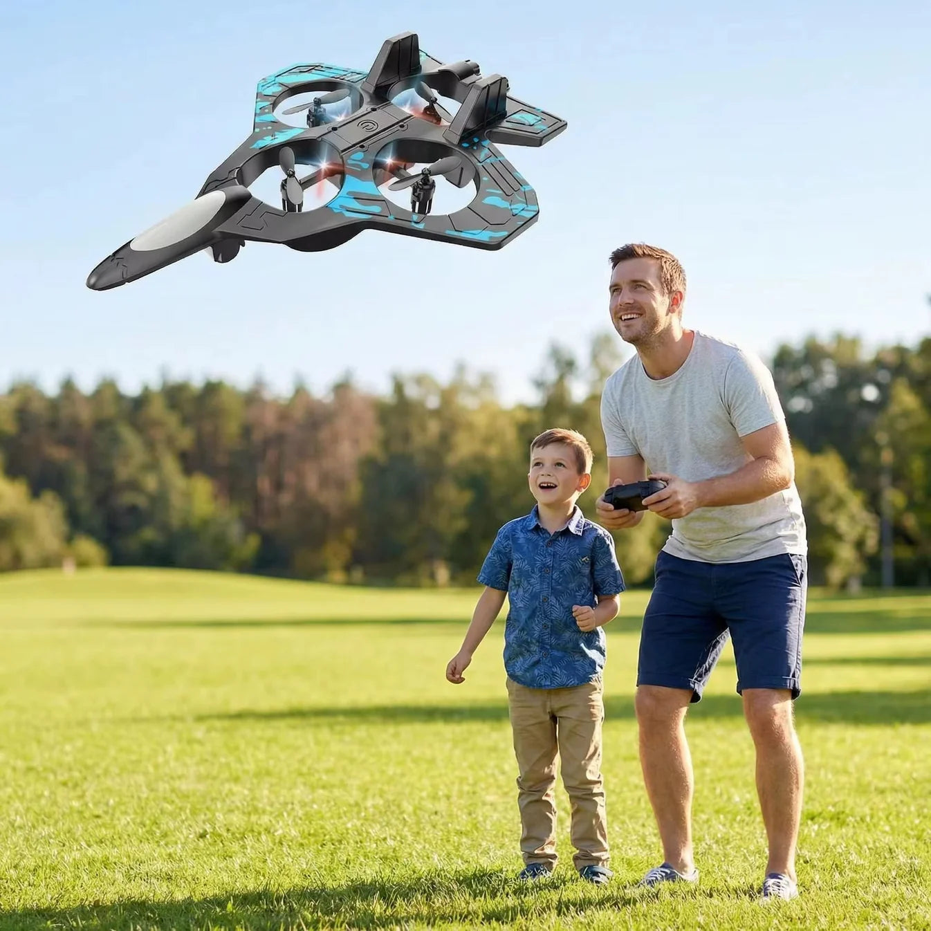 Remote Control Quadruple Aircraft Fighter