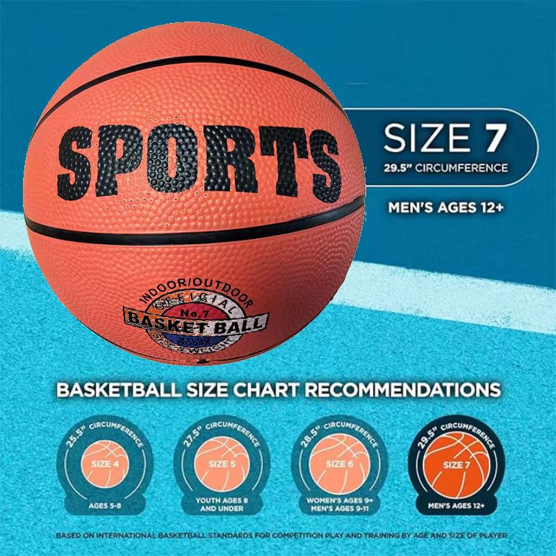 Official 7# Wear‑Resistant Basketball for Teenagers & Adults Indoor Outdoor Training