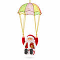 8-Inch Parachute Santa Christmas Decoration | Hanging Santa with Colourful Cloth Parachute | Christmas Tree & Home Decor