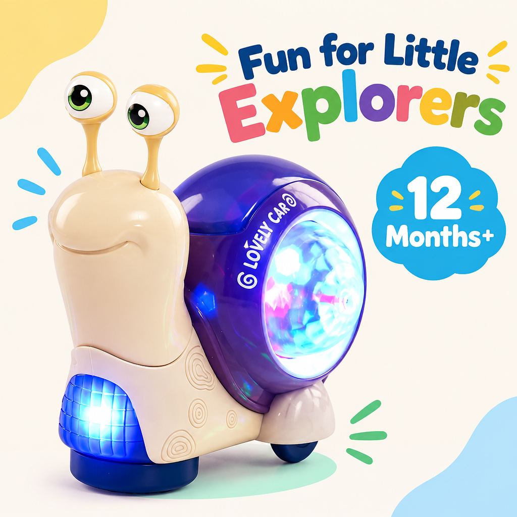 Crawling snail toy for babies age 12 months plus