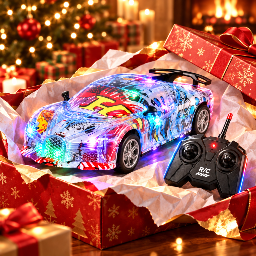 RC graffiti sports car gift for birthdays and Christmas