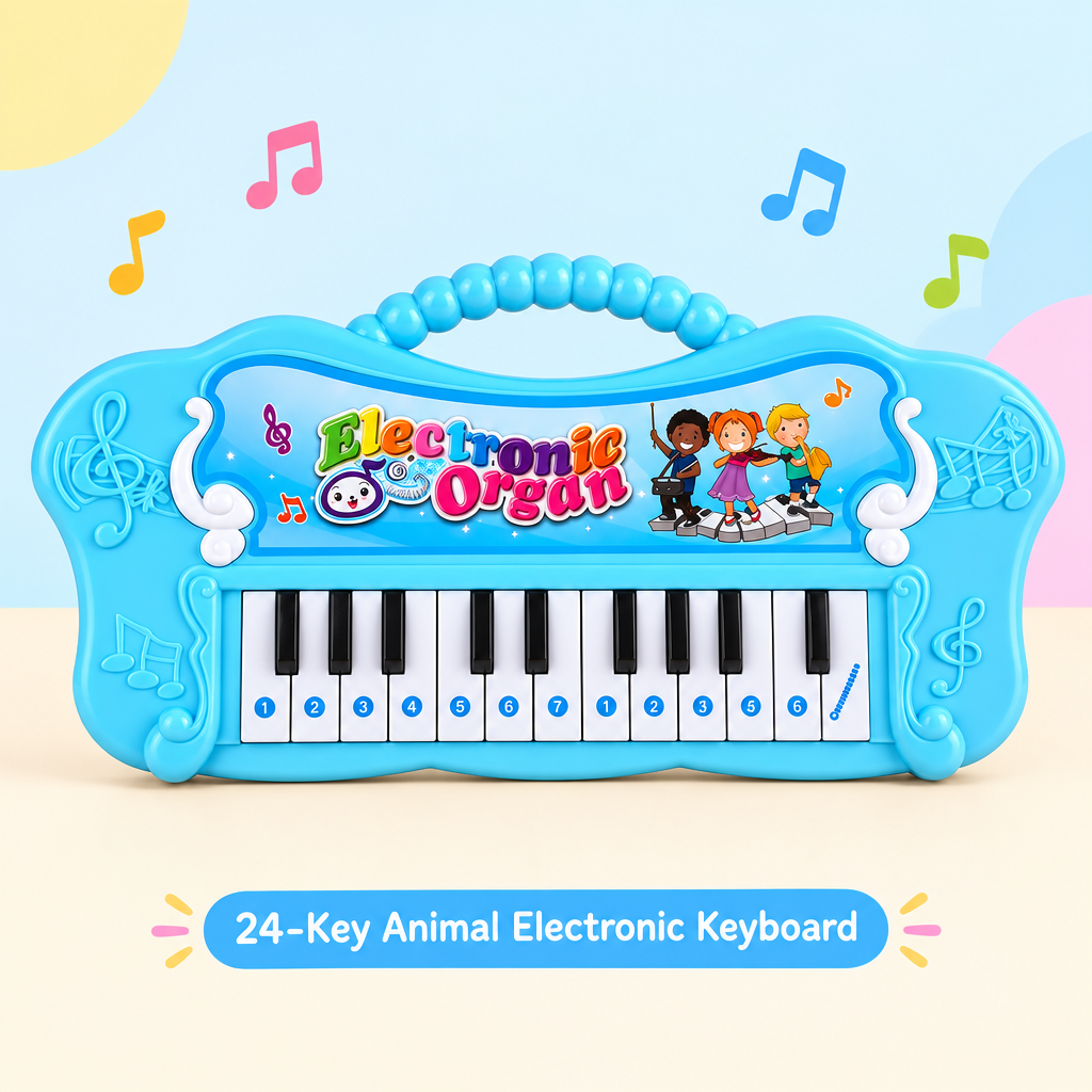 24-key animal electronic keyboard toy for kids