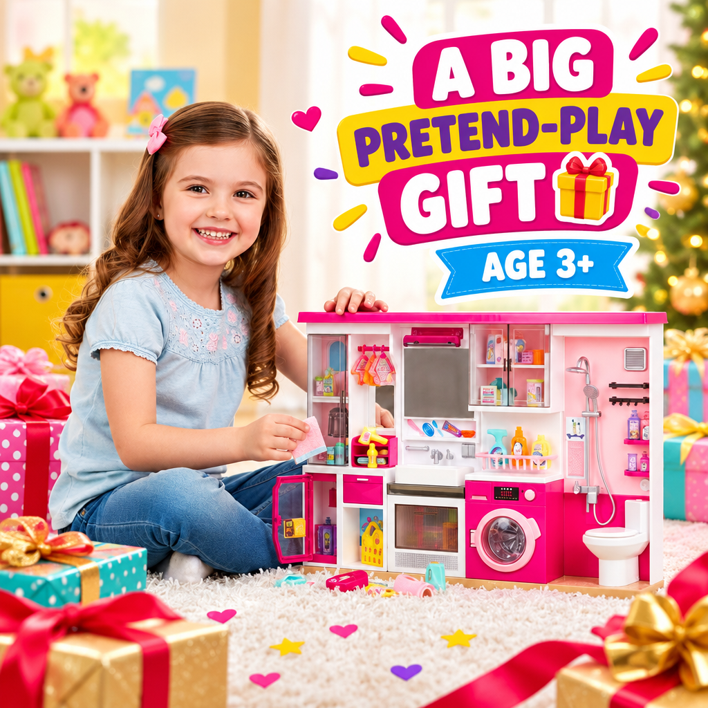 My Happy Home dollhouse playset gift presentation