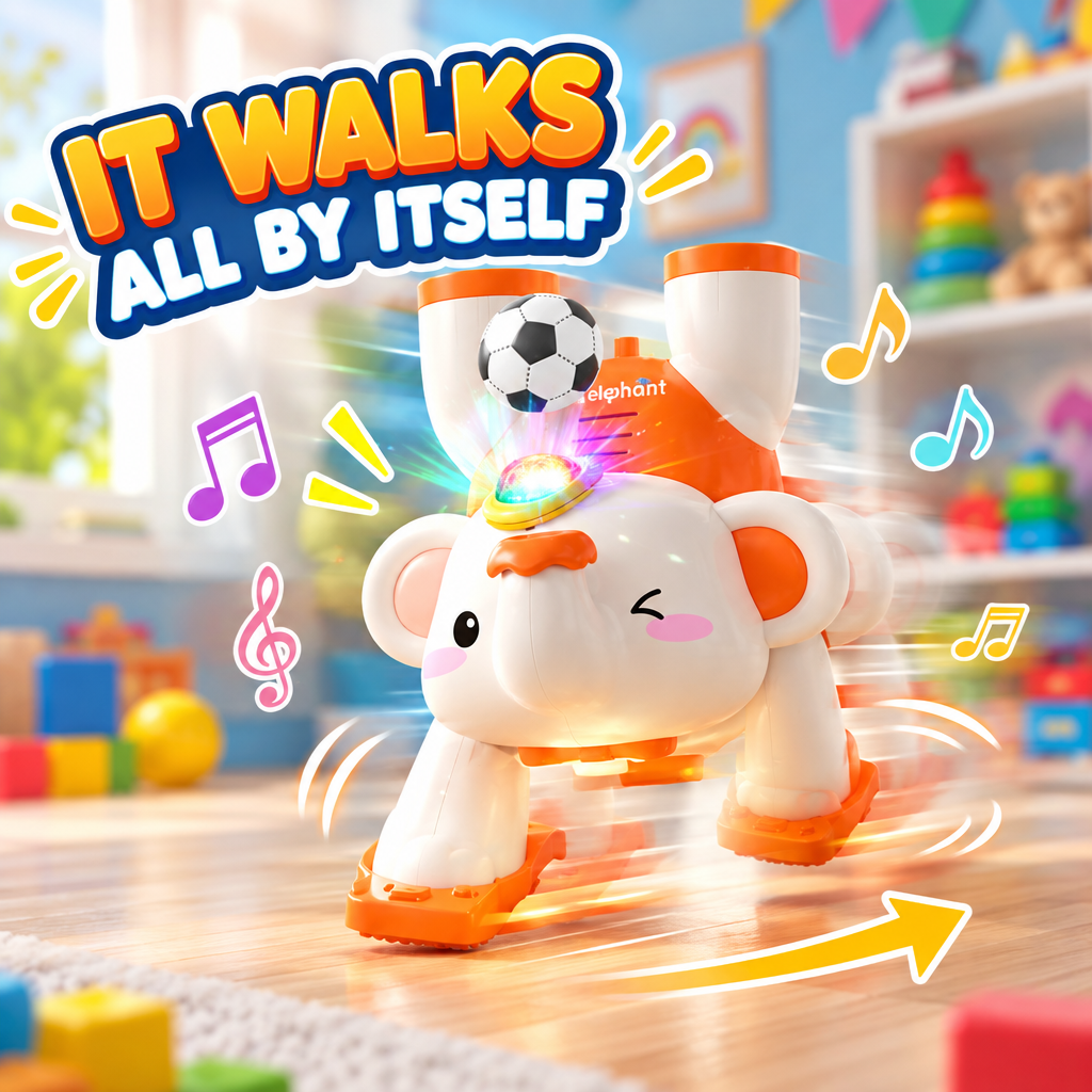Walking Elephant Toy walking motion