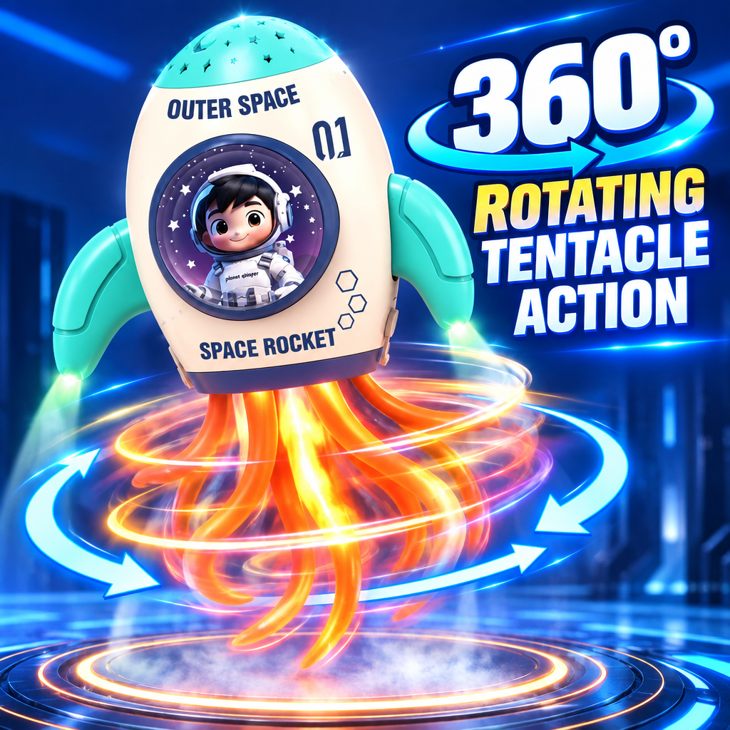 Dancing jellyfish toy rotating tentacle movement