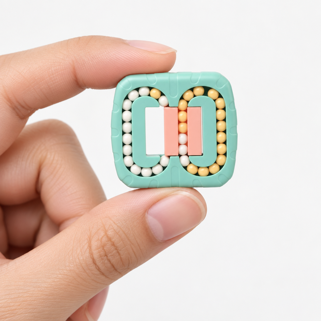 Portable fidget cube toy for children