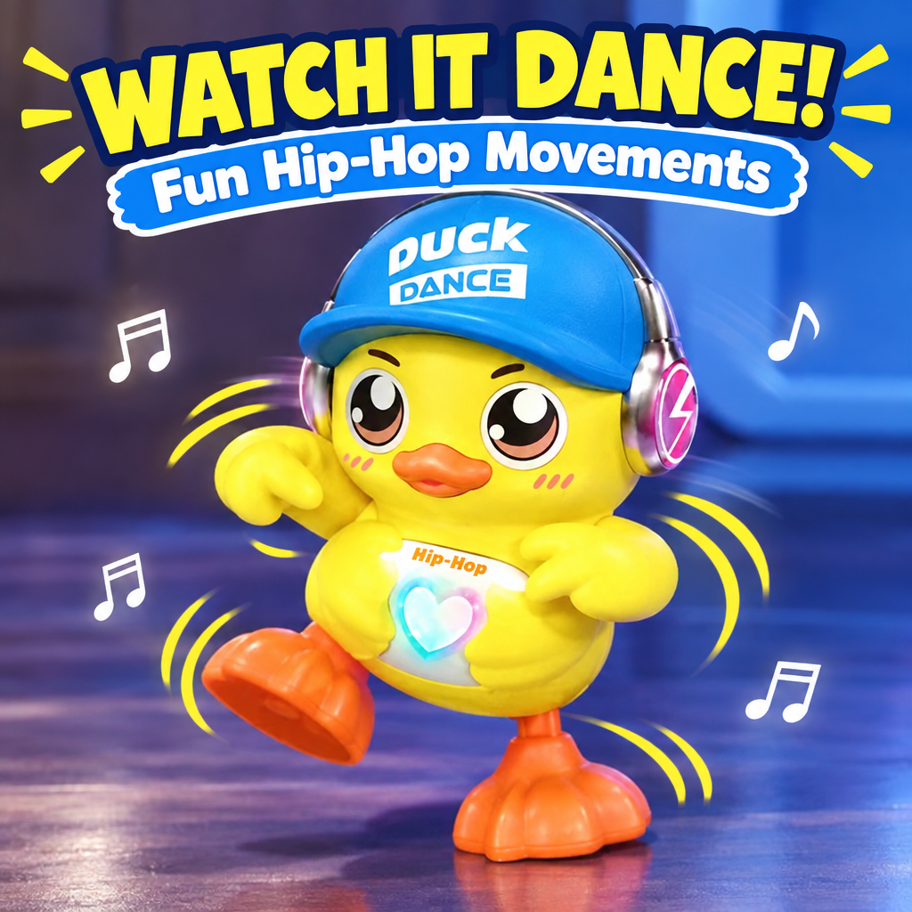 Dancing duck toy hip-hop movement