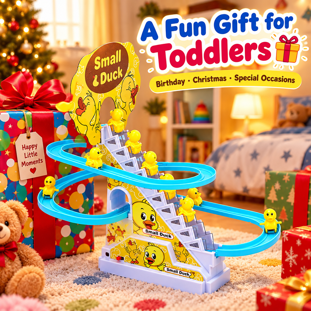 Duck climbing toy as a birthday and Christmas gift for toddlers