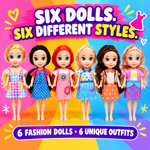 6-Piece Fashion Doll Set hero