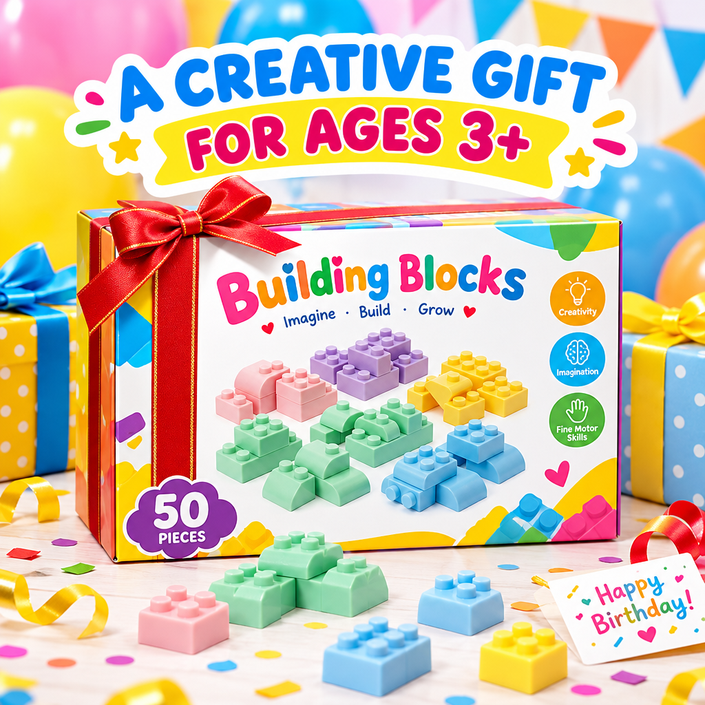 Building blocks set gift packaging