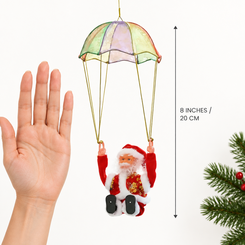 Parachute Santa Christmas decoration size: 8 inches / 20 cm