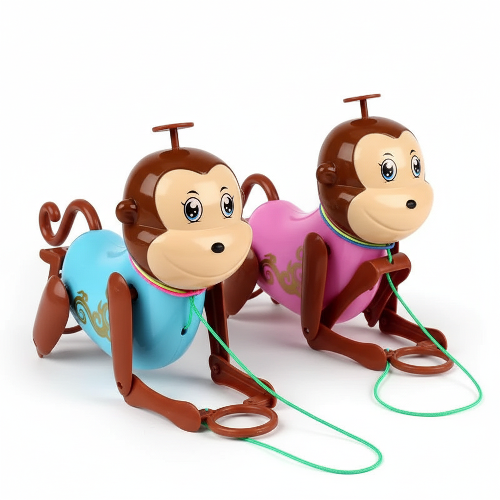 Pull-along monkey toy for toddlers aged 12 months and over