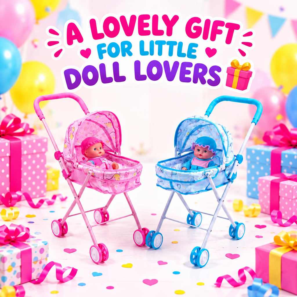 Kids doll pram gift presentation