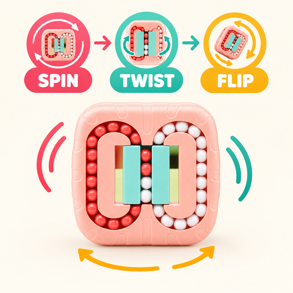 Magic bean fidget cube sensory toy