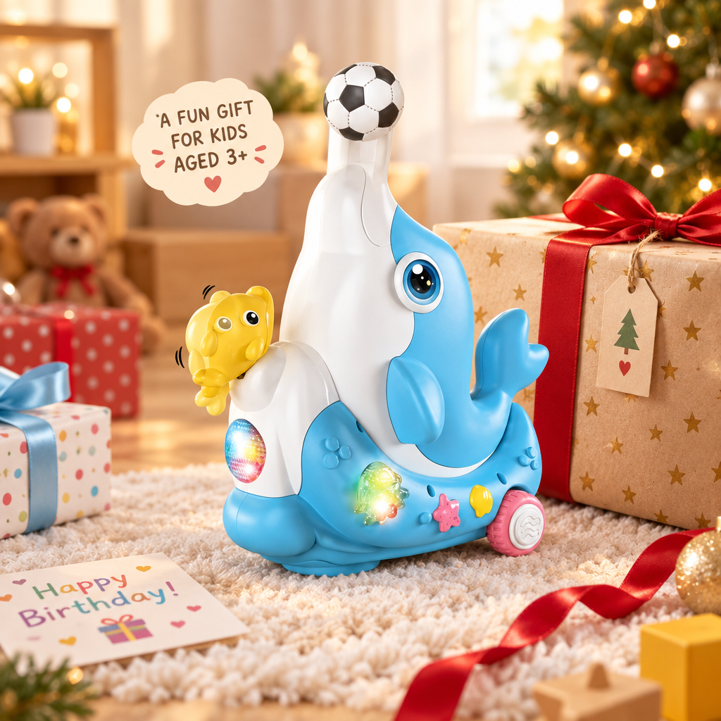 Dolphin toy gift idea for kids aged 3 and over
