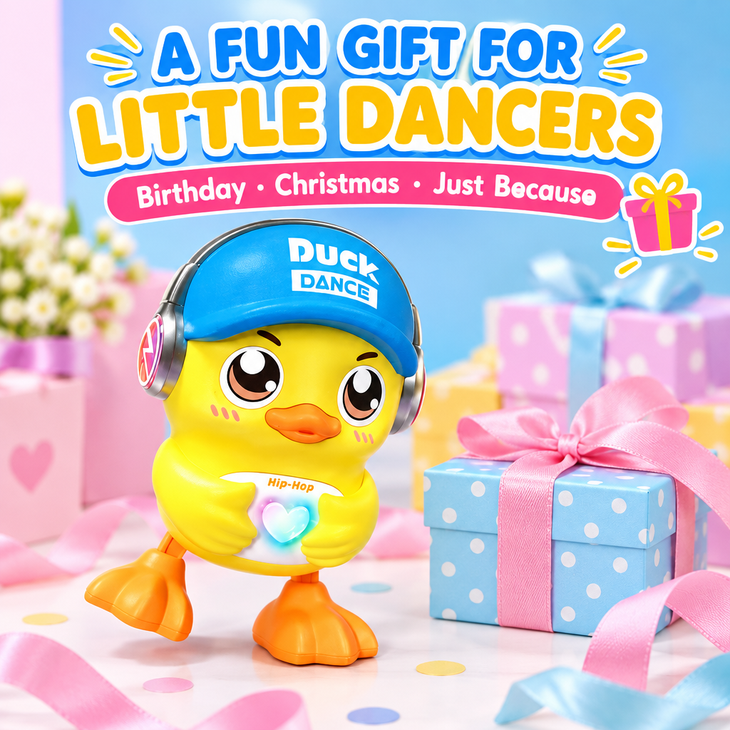 Dancing duck toy gift presentation