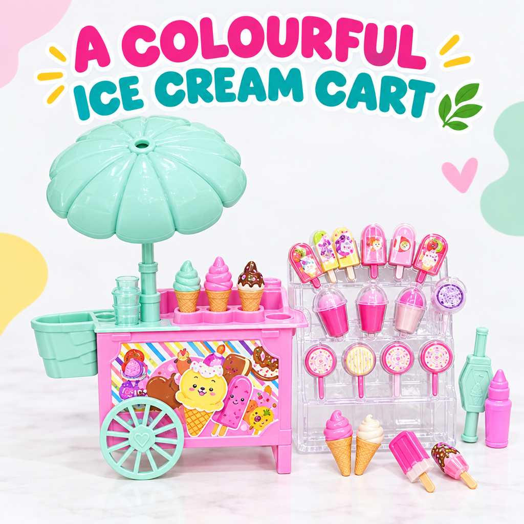 Ice cream cart parasol detail