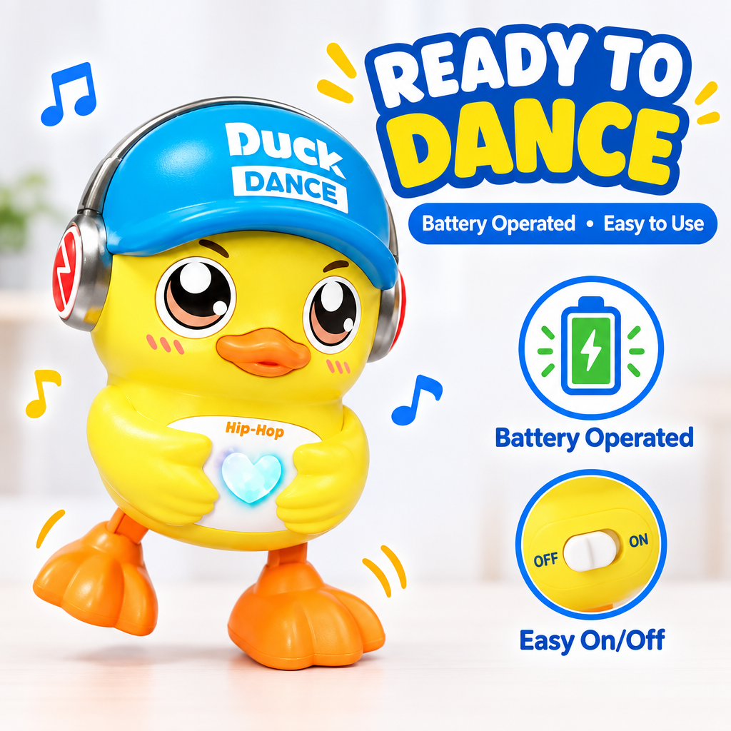 Dancing duck toy battery operated easy to use