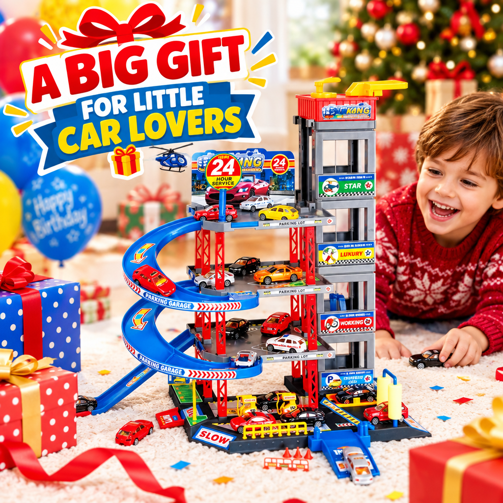 City Parking Garage Playset gift presentation