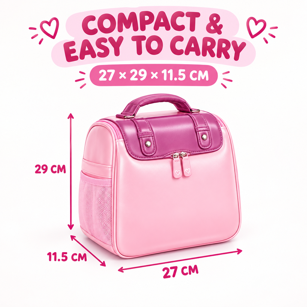Closed make-up backpack compact size
