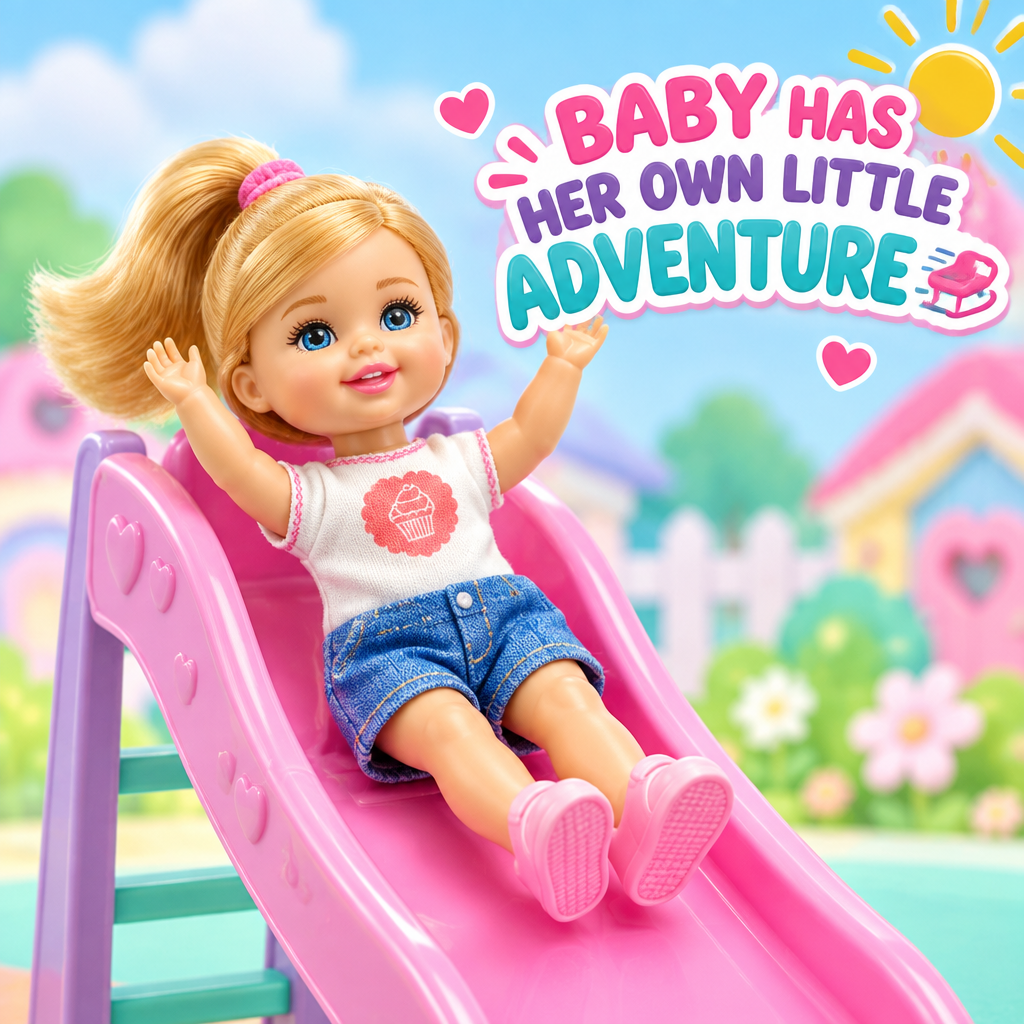 Baby doll using mini slide accessory