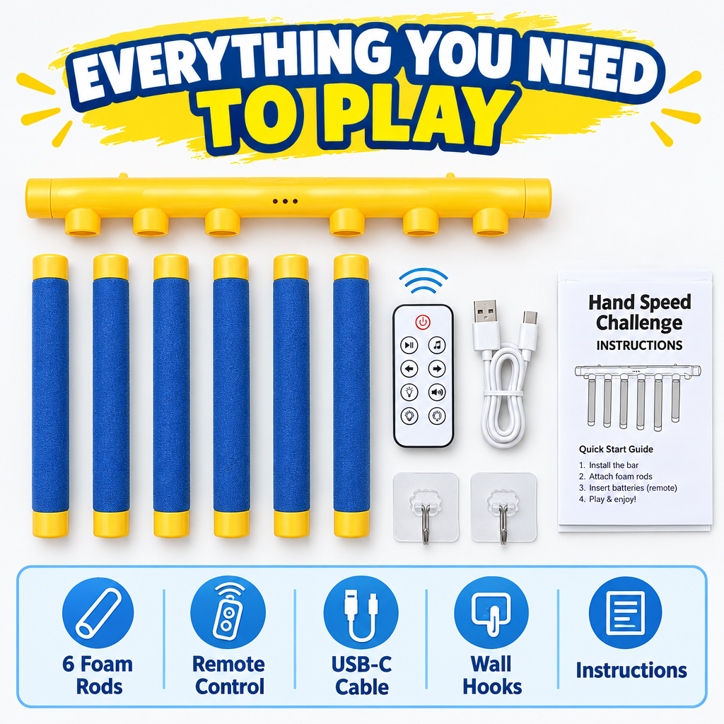 Hand Speed Challenge Game full set of included parts
