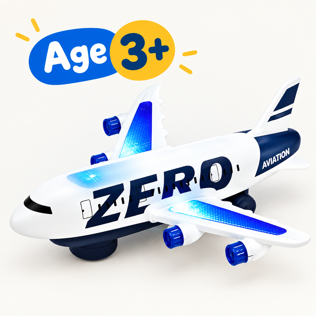 Detailed aircraft toy design for kids