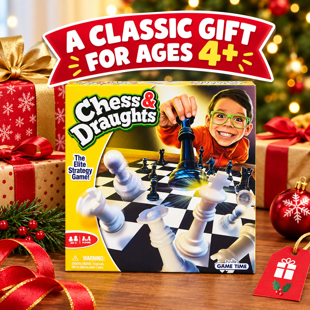 Chess and Draughts set gift presentation