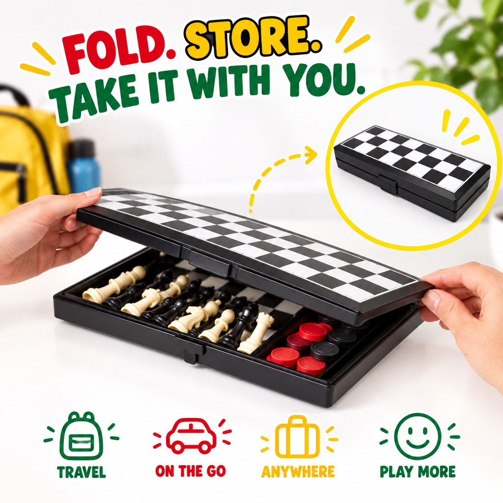 Chess and Draughts folding board