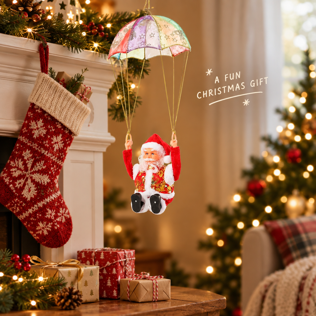 Parachute Santa decoration, a fun Christmas gift or stocking filler