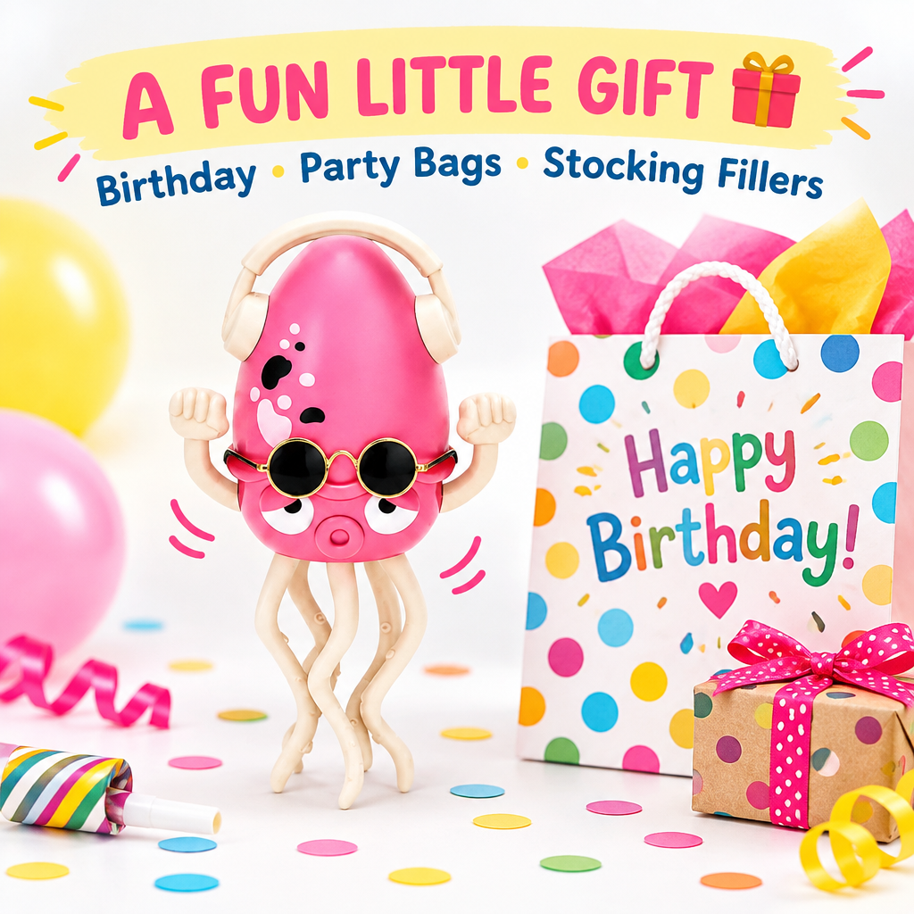 Dancing octopus toy gift presentation