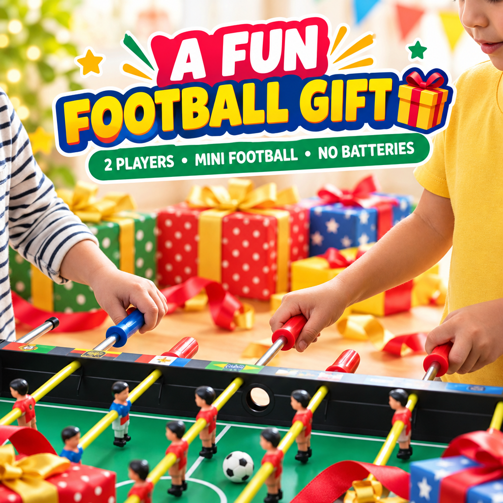 Tabletop foosball football game gift presentation