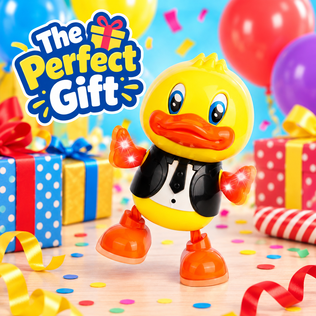 Dancing duck toy as a birthday or Christmas gift