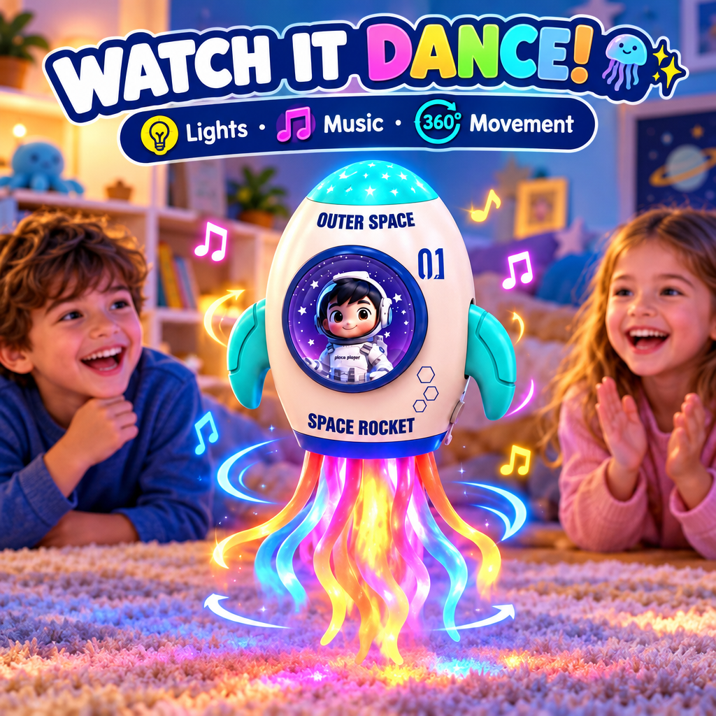 Light-up dancing jellyfish toy hero photo
