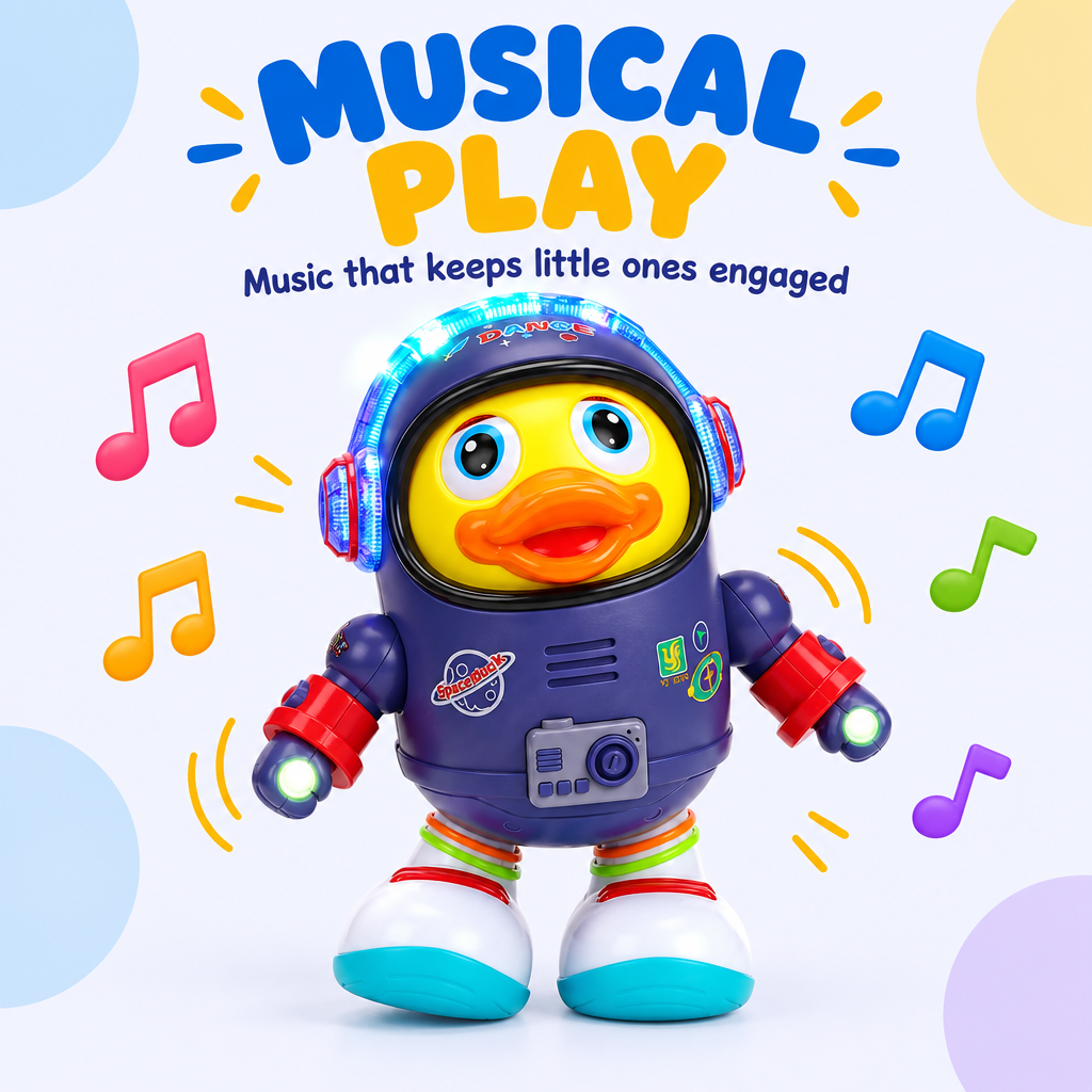 Musical duck toy for 1 year old toddler