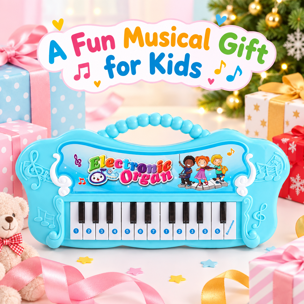 Musical electronic keyboard gift for kids age 3+