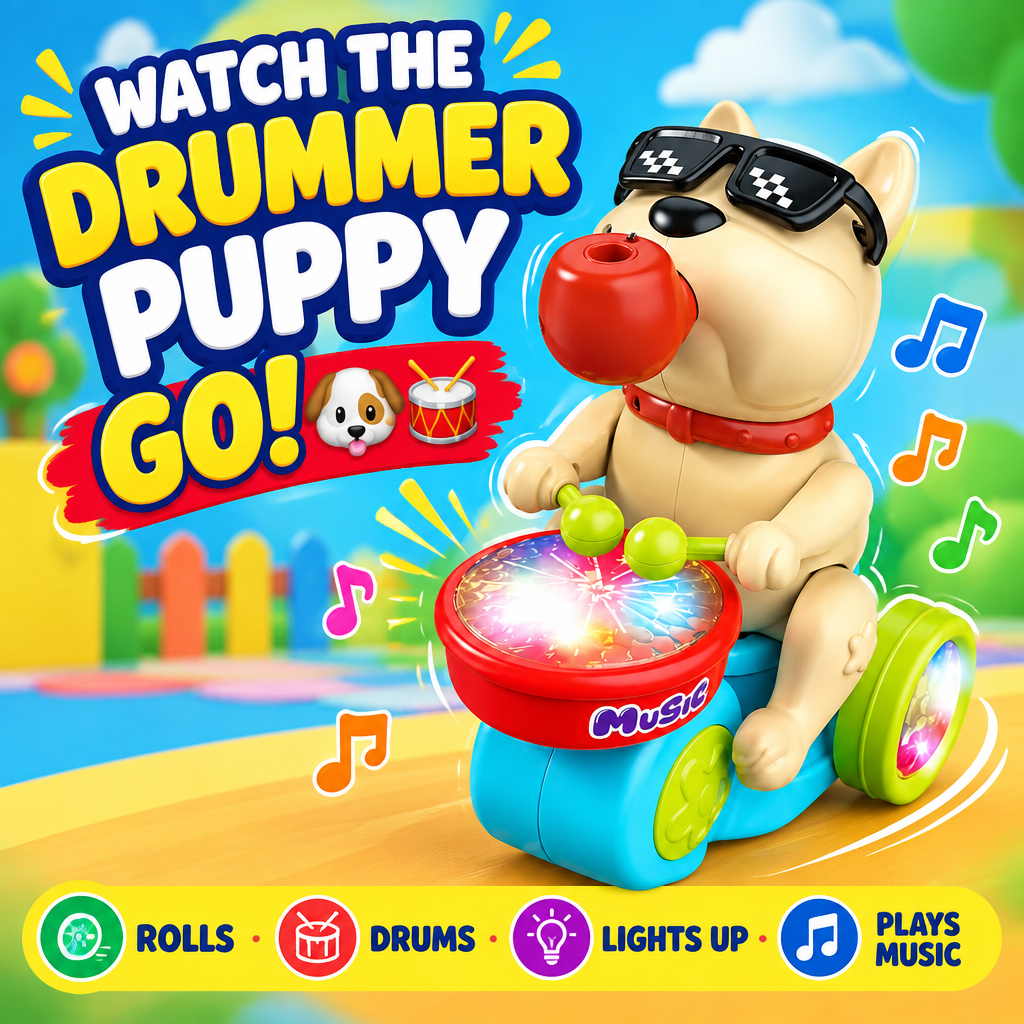 Puppy Musical Drummer toy hero image